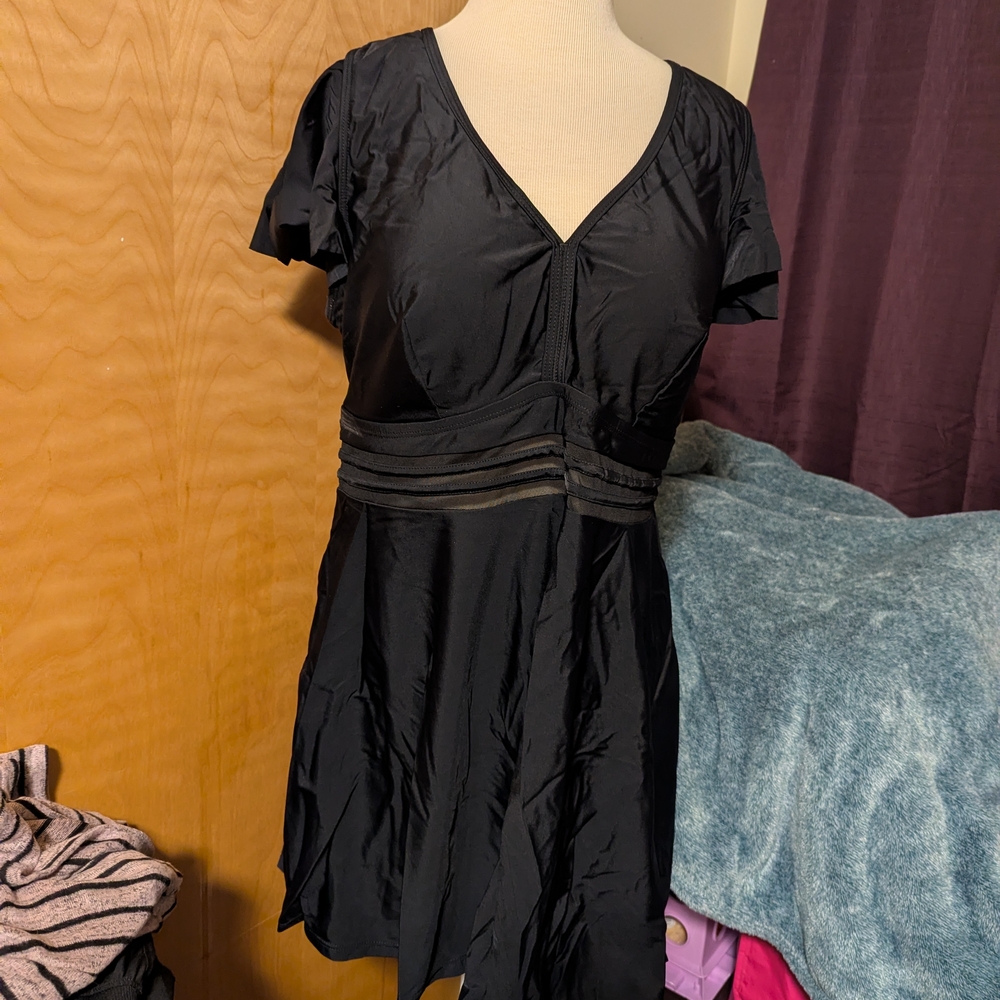 Black 2 Piece Swim Suit